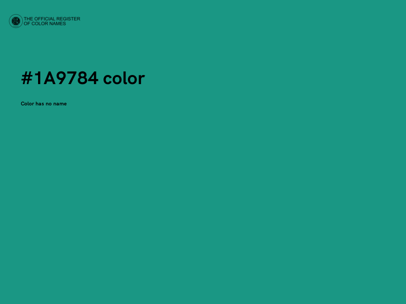 #1A9784 color image