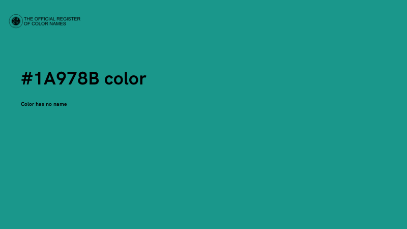 #1A978B color image
