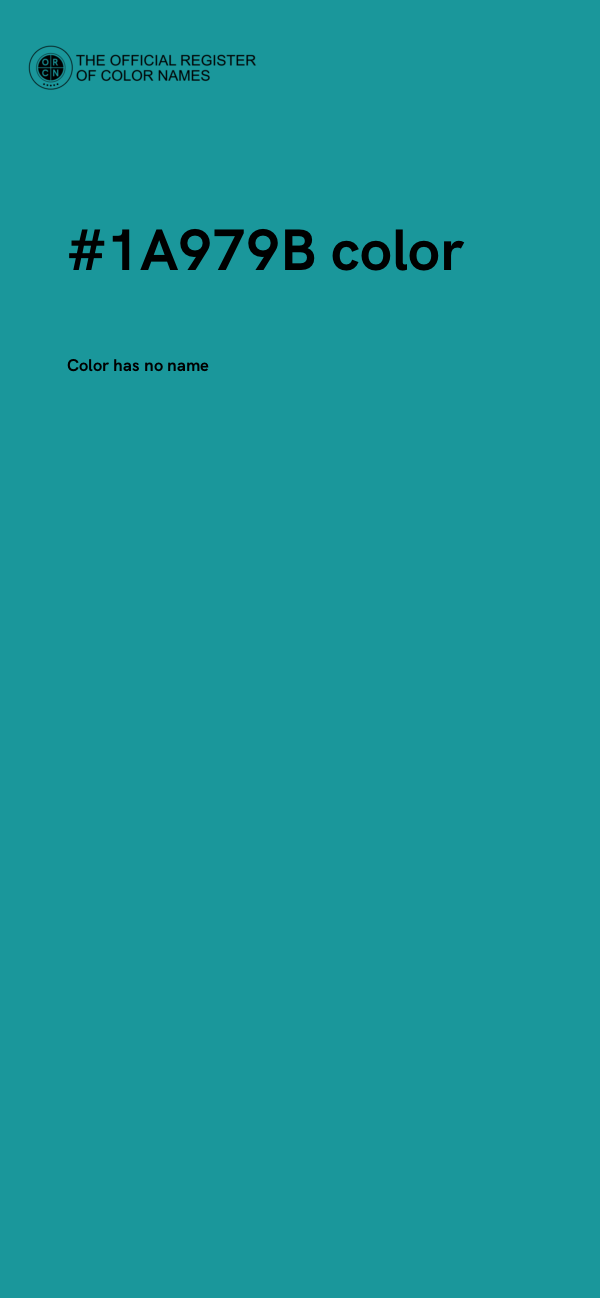 #1A979B color image