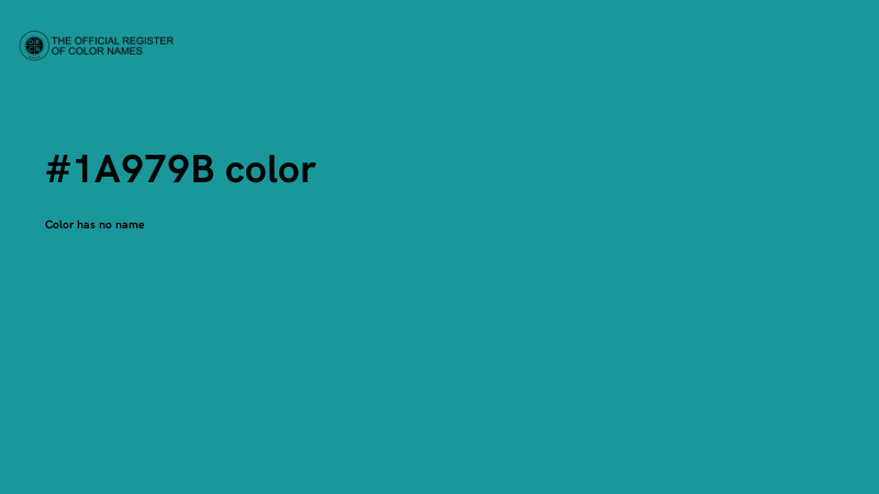#1A979B color image