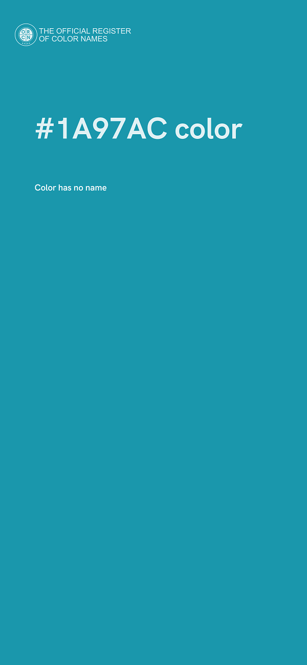 #1A97AC color image