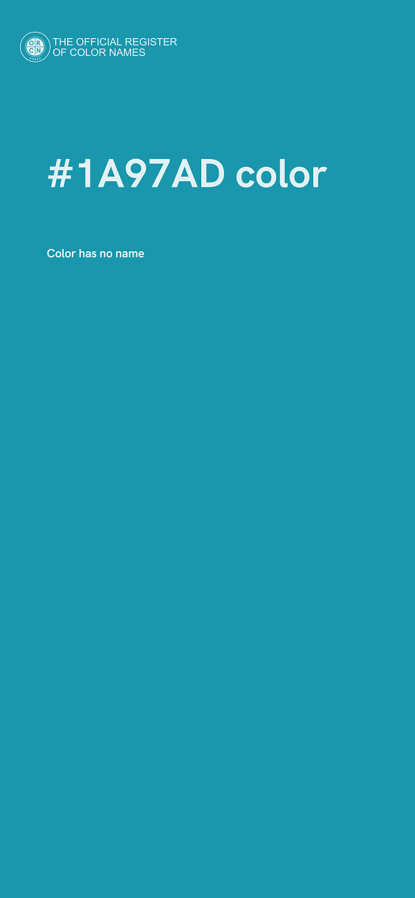 #1A97AD color image