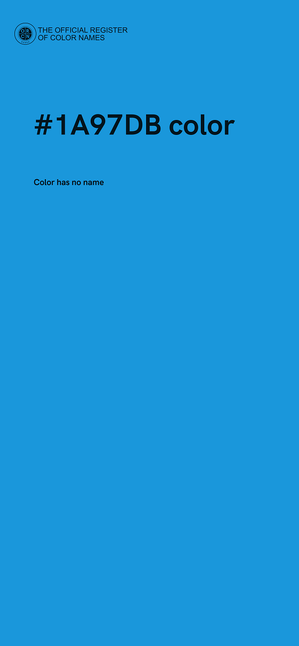 #1A97DB color image