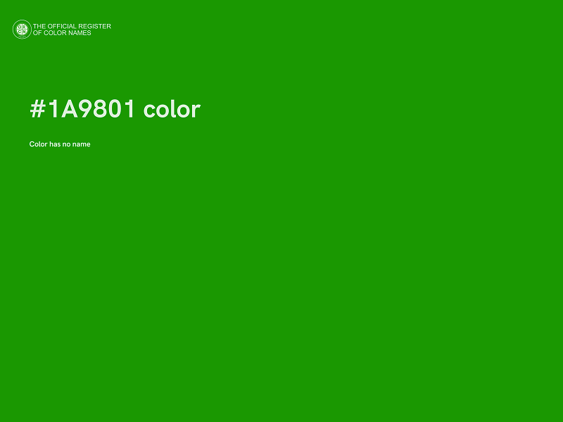 #1A9801 color image