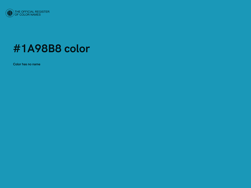 #1A98B8 color image