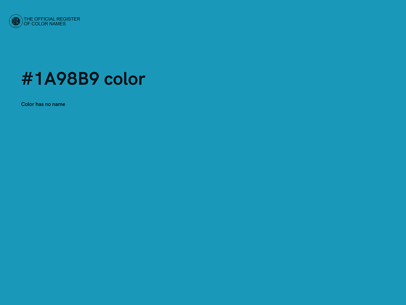 #1A98B9 color image