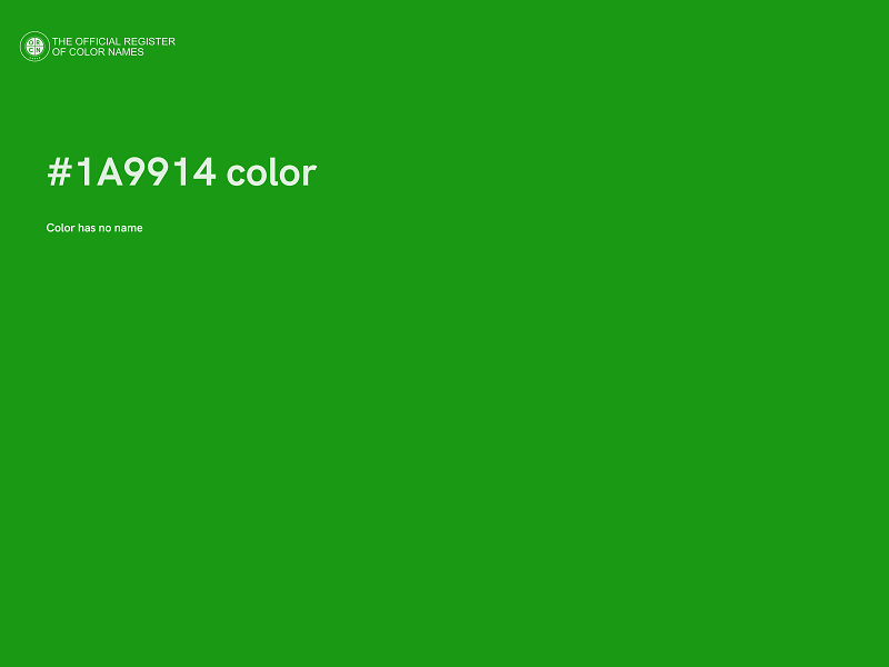 #1A9914 color image