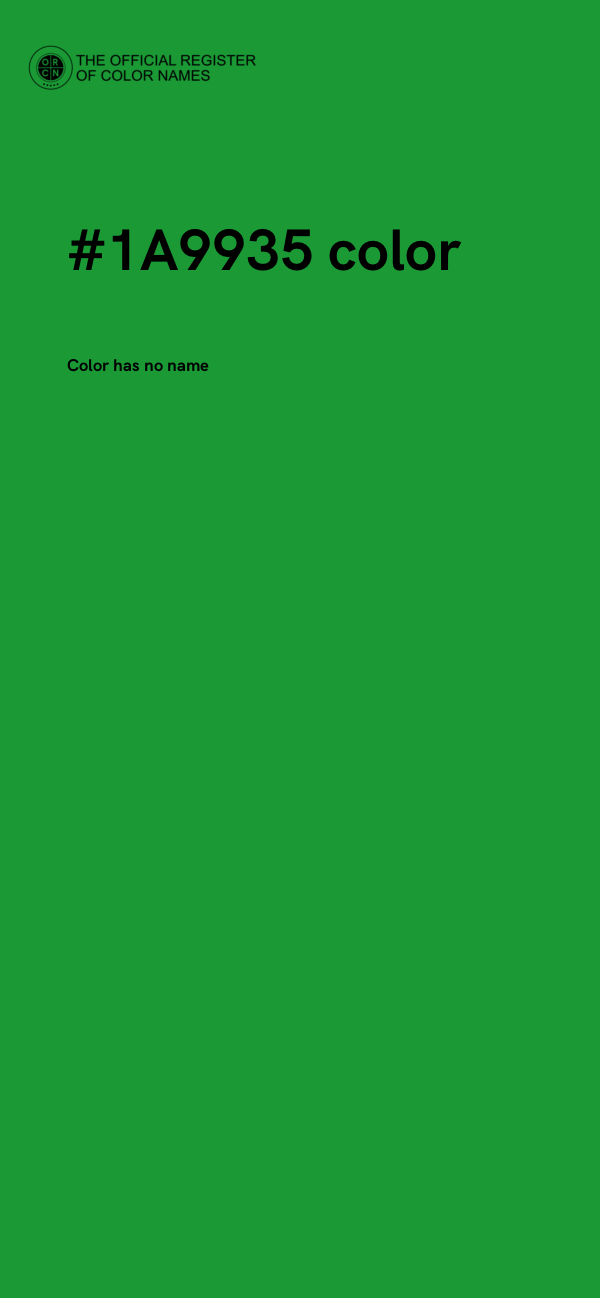 #1A9935 color image