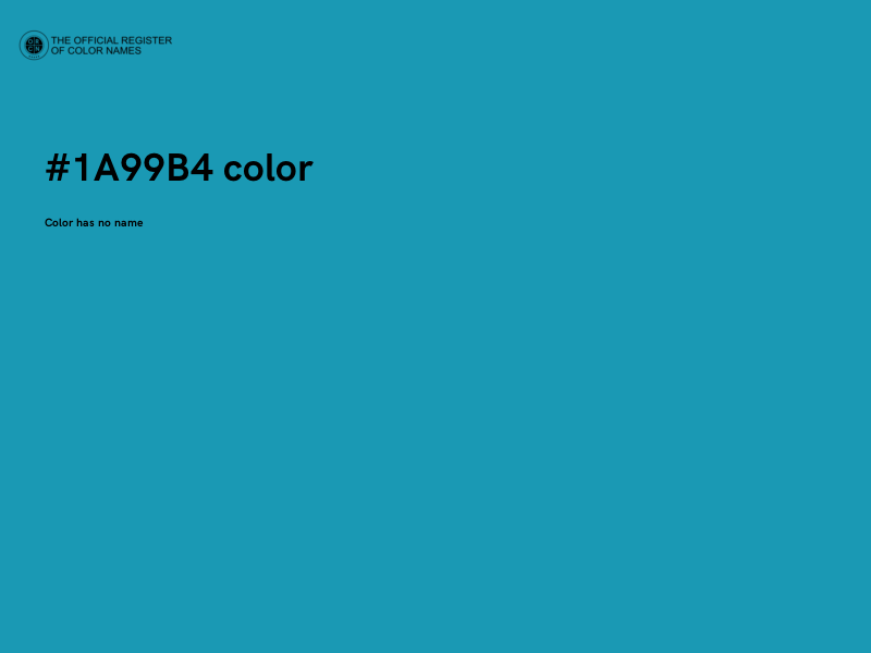 #1A99B4 color image