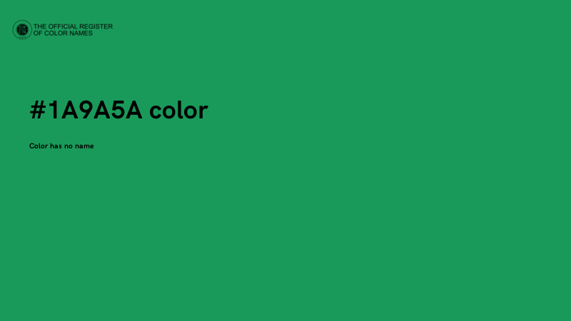 #1A9A5A color image