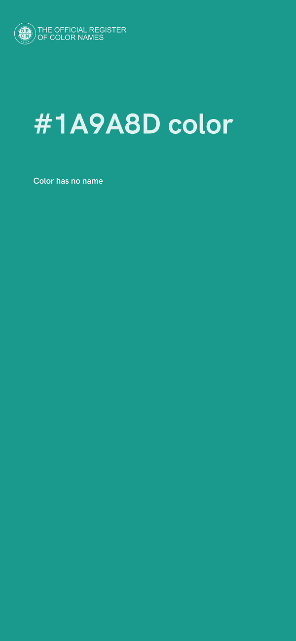 #1A9A8D color image