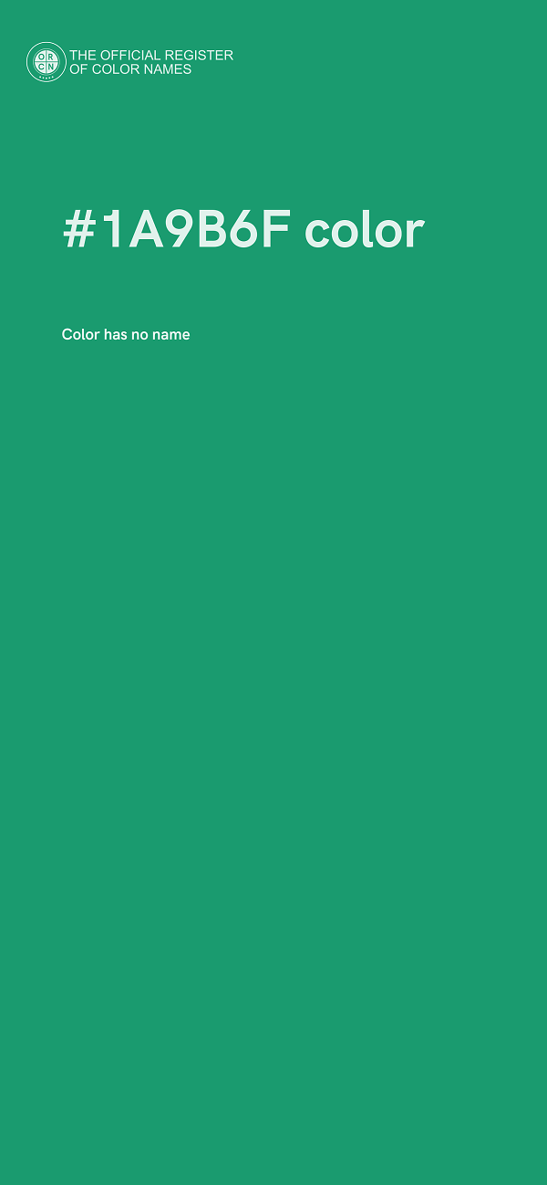 #1A9B6F color image