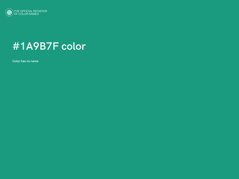 #1A9B7F color image