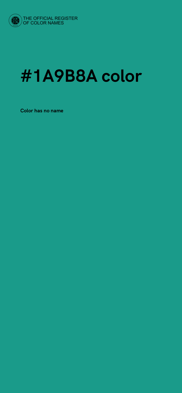 #1A9B8A color image