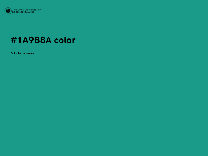 #1A9B8A color image