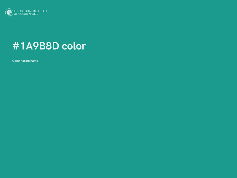 #1A9B8D color image