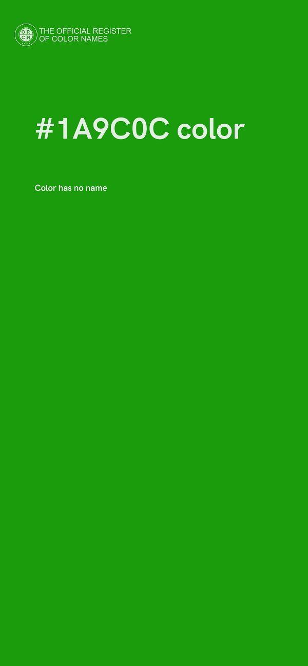 #1A9C0C color image