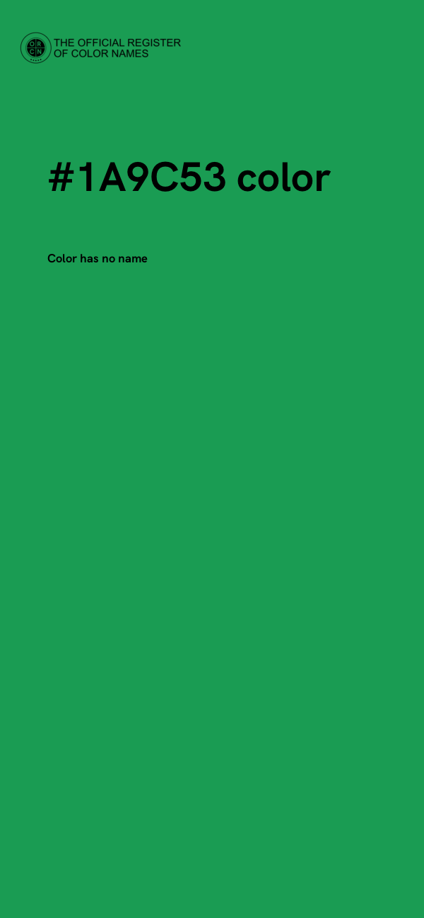 #1A9C53 color image
