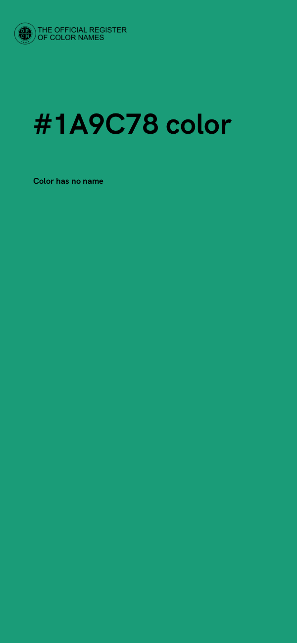 #1A9C78 color image