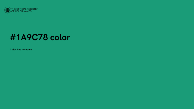 #1A9C78 color image
