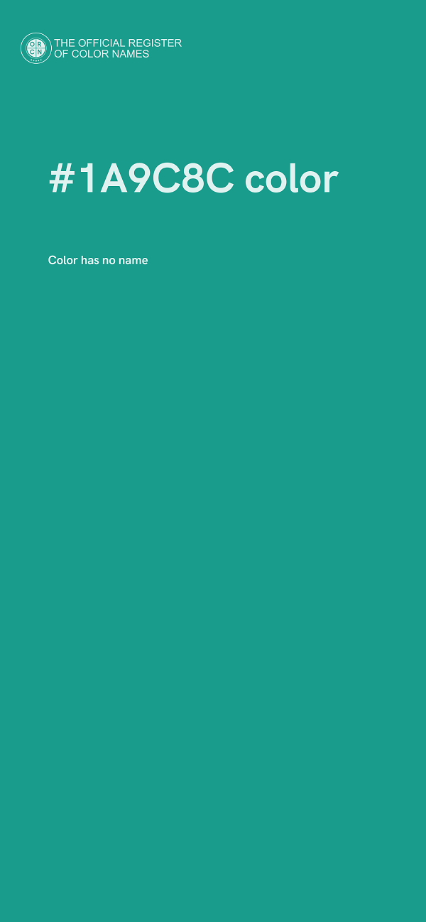 #1A9C8C color image