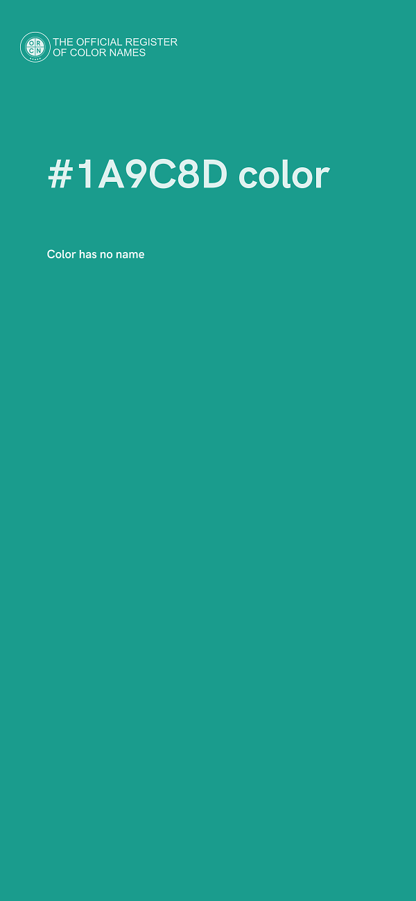 #1A9C8D color image