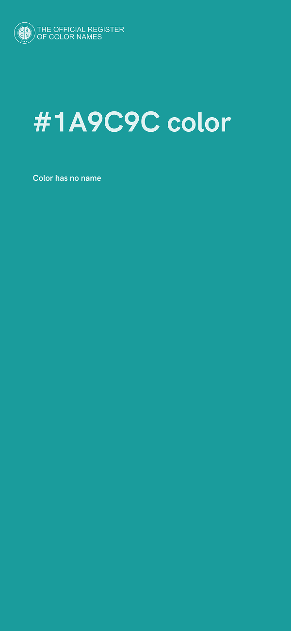 #1A9C9C color image