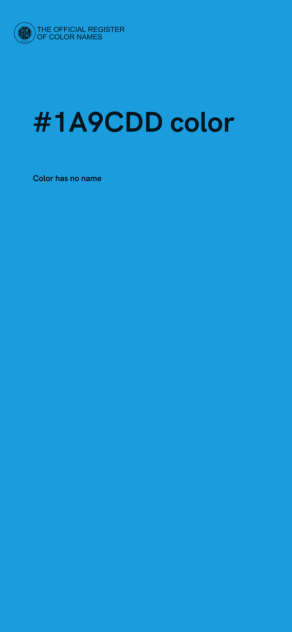 #1A9CDD color image