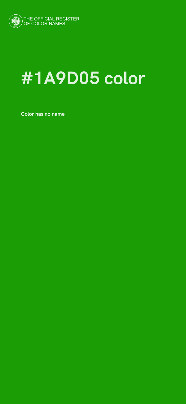 #1A9D05 color image