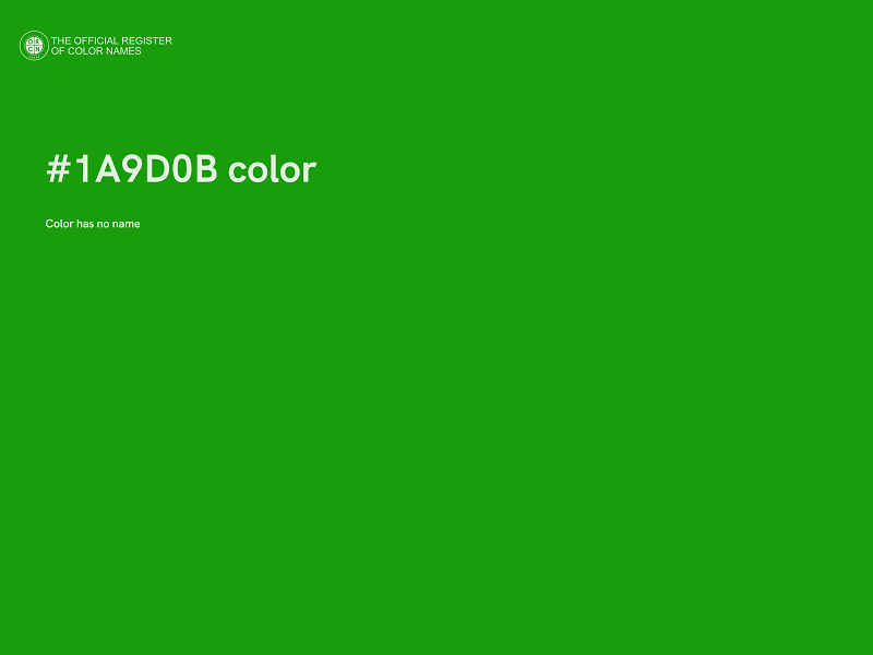 #1A9D0B color image