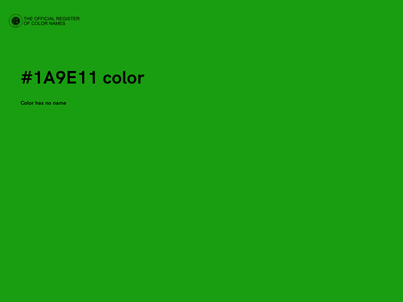 #1A9E11 color image