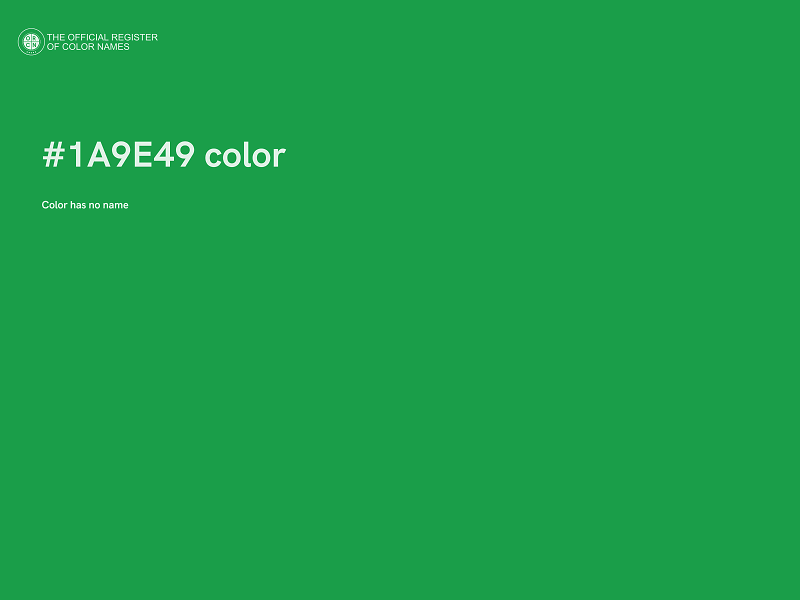 #1A9E49 color image