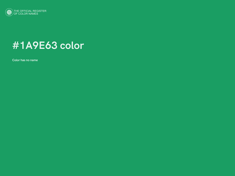 #1A9E63 color image