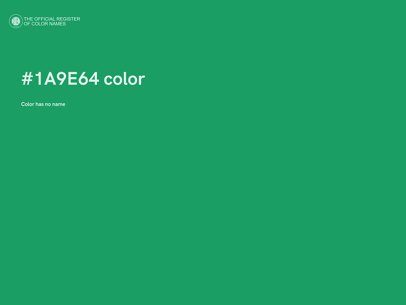 #1A9E64 color image