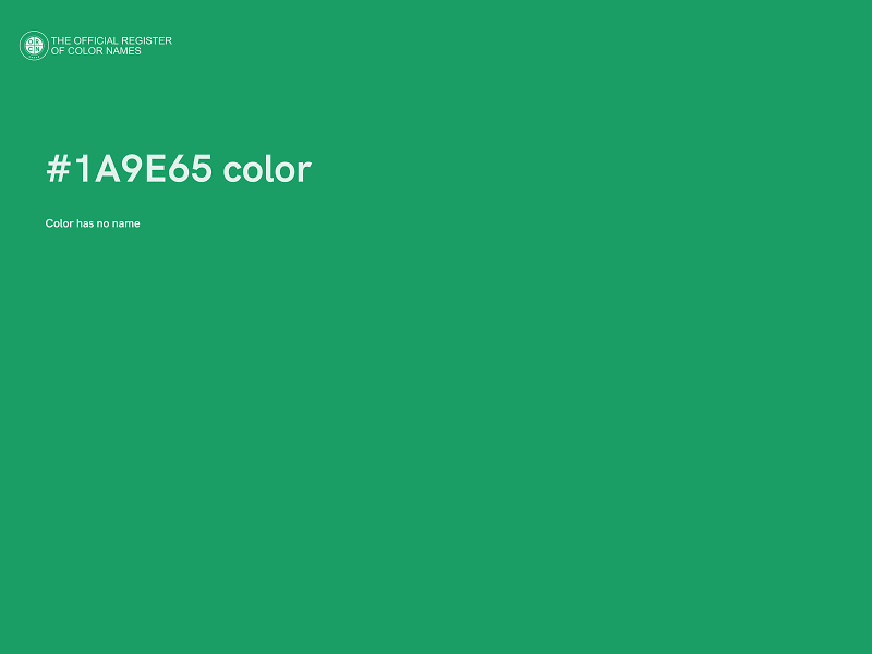 #1A9E65 color image