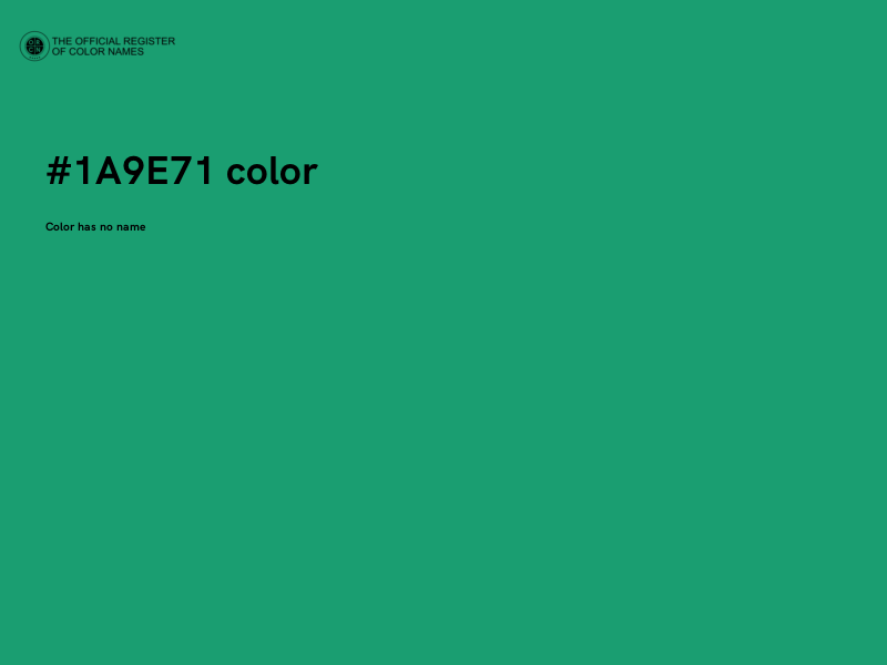 #1A9E71 color image