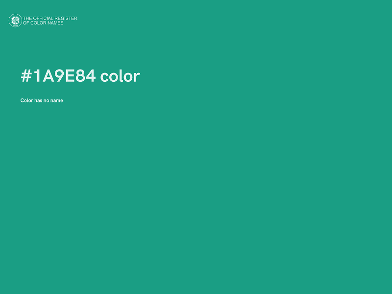 #1A9E84 color image