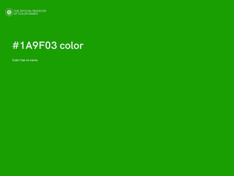 #1A9F03 color image