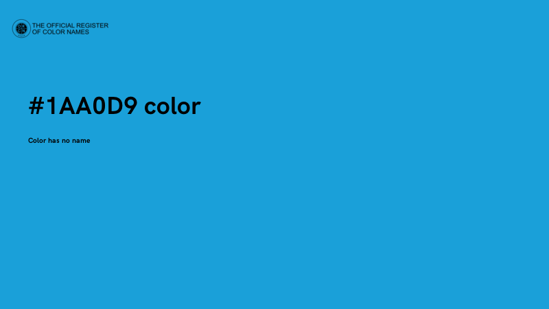 #1AA0D9 color image