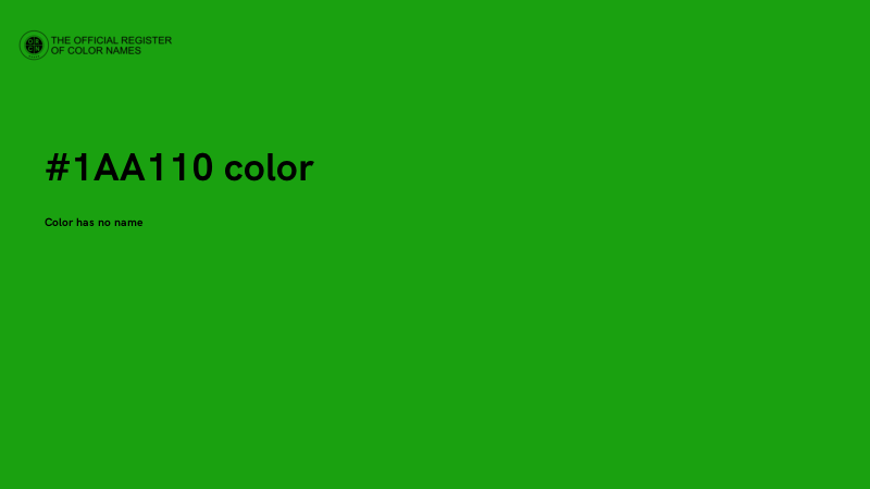 #1AA110 color image