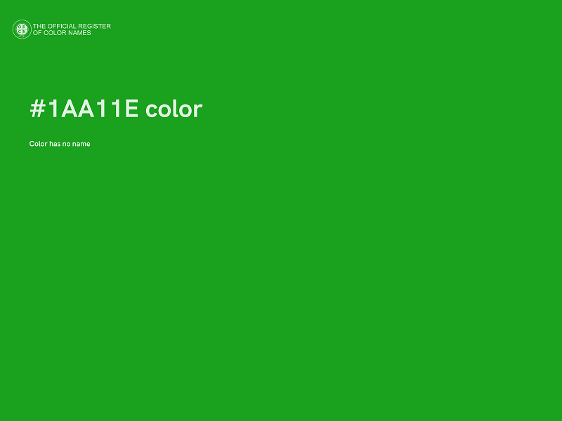 #1AA11E color image