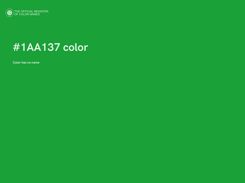 #1AA137 color image