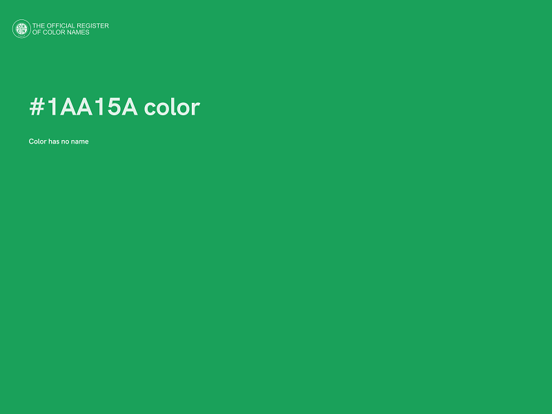 #1AA15A color image