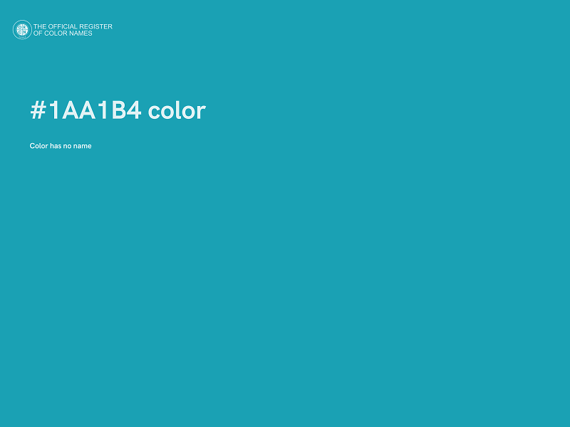 #1AA1B4 color image