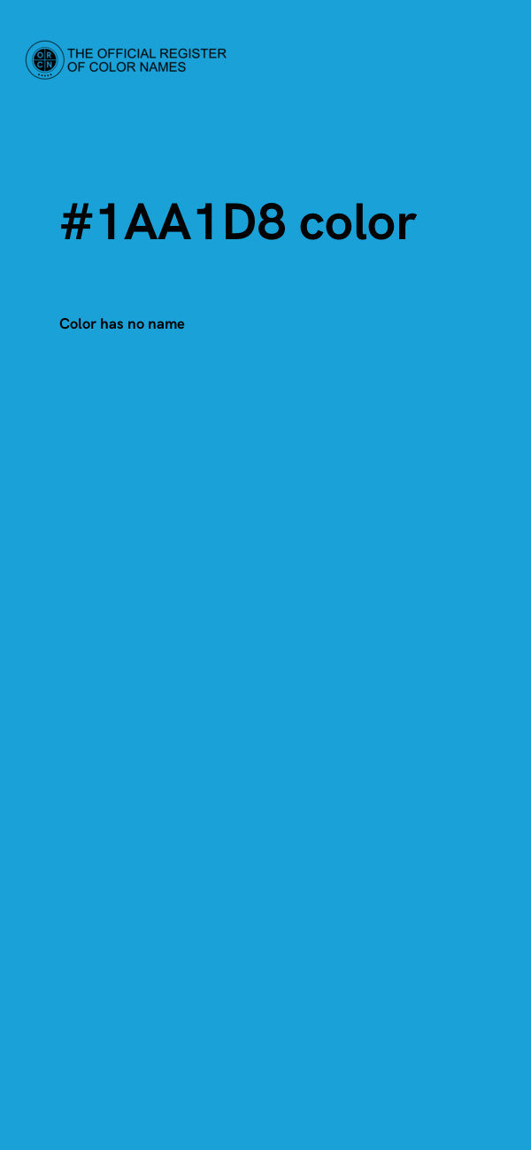 #1AA1D8 color image