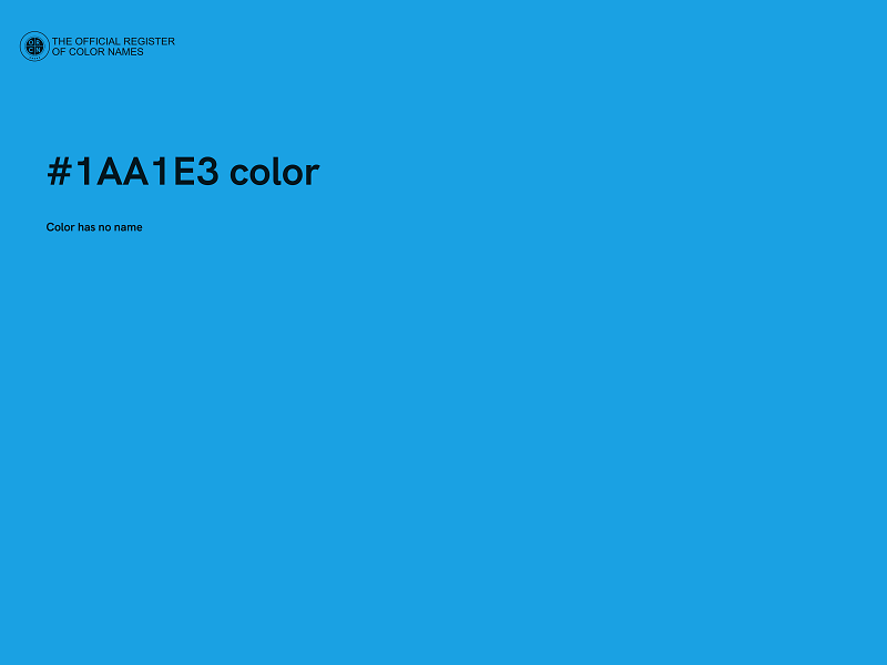 #1AA1E3 color image