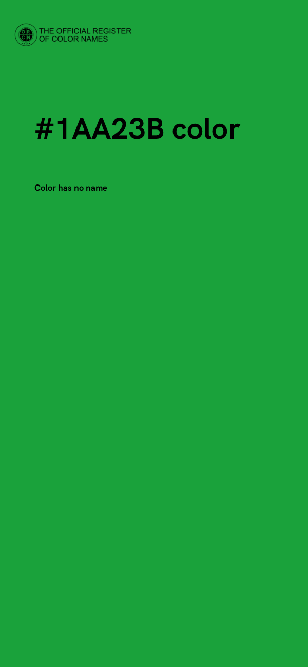 #1AA23B color image