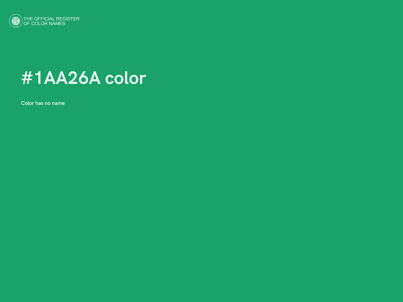 #1AA26A color image