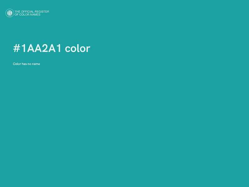 #1AA2A1 color image