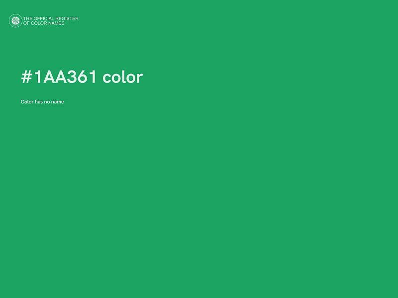 #1AA361 color image